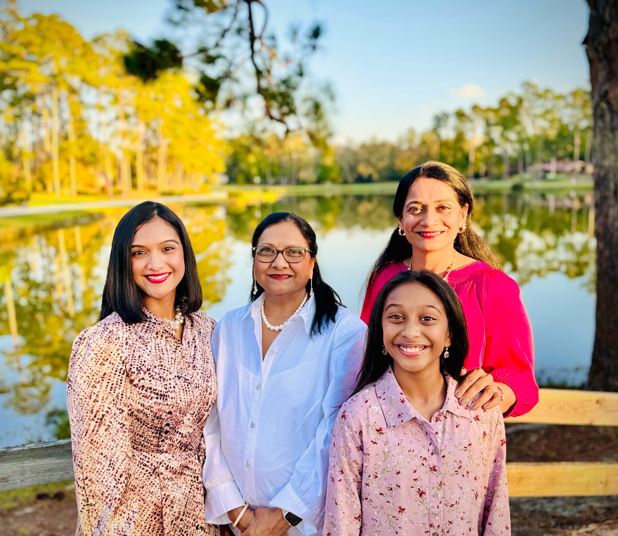 Primrose School Peachtree City Franchise Owners Nila Shah and her daughters Krutika Shah and Dhara Shah 